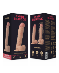 CYBER SILICOCK - DONG EN SILICONE LIQUIDE DOUX ULTRA RÉALISTE 20.5 CM -O- 4.1 CM