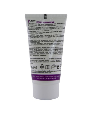 HOT - CRÈME STIMULANTE V-ACTIV POUR FEMMES 50 ML