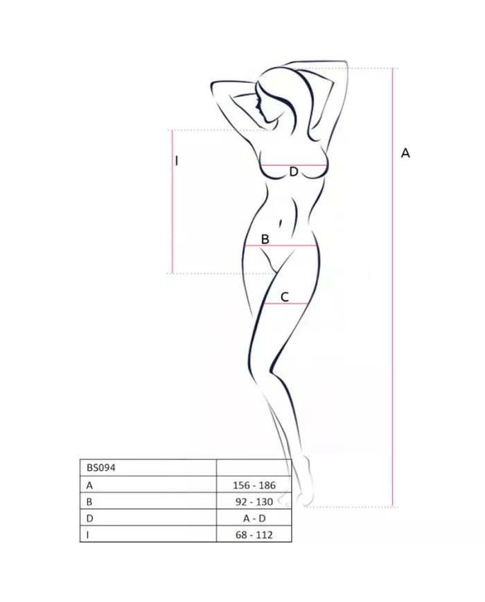 PASSION - BS094 BODYSTOCKING BLANC TAILLE UNIQUE PASSION - BS094 BODYSTOCKING BLANC TAILLE UNIQUE