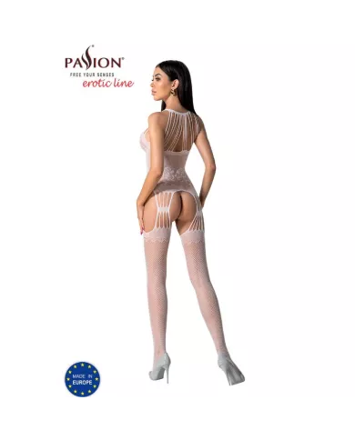 PASSION - BS095 BODYSTOCKING BLANC TAILLE UNIQUE