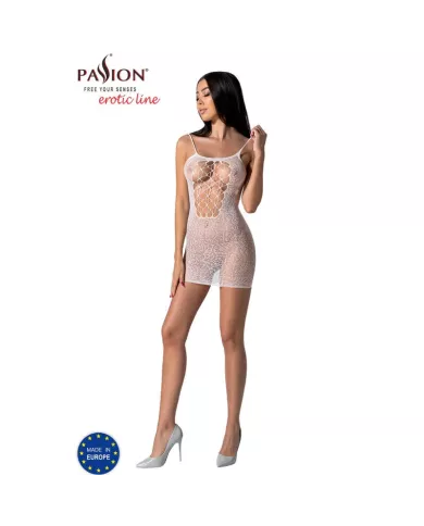 PASSION - BS096 BODYSTOCKING BLANC TAILLE UNIQUE