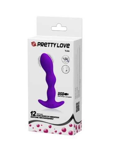 PRETTY LOVE - MASSAGER ANAL 12 MODES DE VIBRATION LILAS