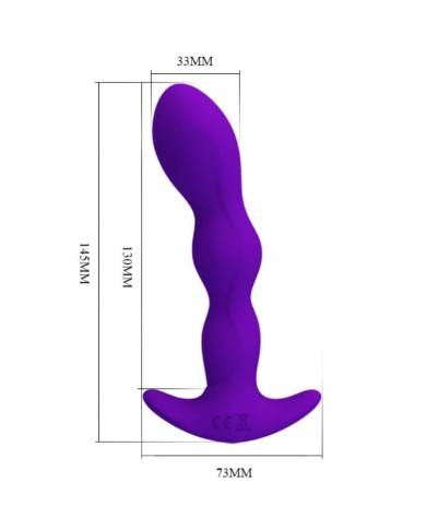 PRETTY LOVE - MASSAGER ANAL 12 MODES DE VIBRATION LILAS