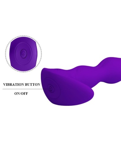 PRETTY LOVE - MASSAGER ANAL 12 MODES DE VIBRATION LILAS