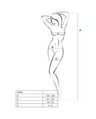PASSION - BS098 BODYSTOCKING ROUGE TAILLE UNIQUE PASSION - BS098 BODYSTOCKING ROUGE TAILLE UNIQUE