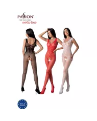 PASSION - BS098 BODYSTOCKING ROUGE TAILLE UNIQUE PASSION - BS098 BODYSTOCKING ROUGE TAILLE UNIQUE