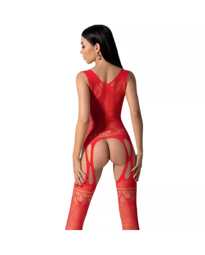 PASSION - BS099 BODYSTOCKING ROUGE TAILLE UNIQUE