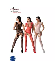 PASSION - BS099 BODYSTOCKING ROUGE TAILLE UNIQUE