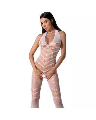 PASSION - BODYSTOCKING BLANC BS100 TAILLE UNIQUE