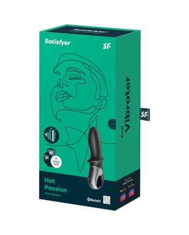 SATISFYER - APPLICATION DE VIBRATEUR ANAL HOT PASSION NOIR