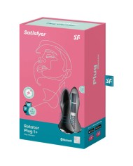 SATISFYER - ROTATOR PLUG 1+ APPLICATION VIBRANTE ROUGE