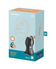 SATISFYER - APPLICATION DE PLUG VIBRANT ROTATOR PLUG 2+ NOIR