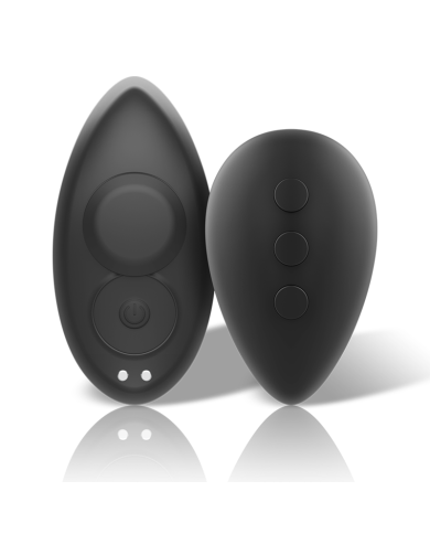 BLACK&SILVER - CULOTTE VIBRANTE RECHARGEABLE EN SILICONE PRESTON NOIRE