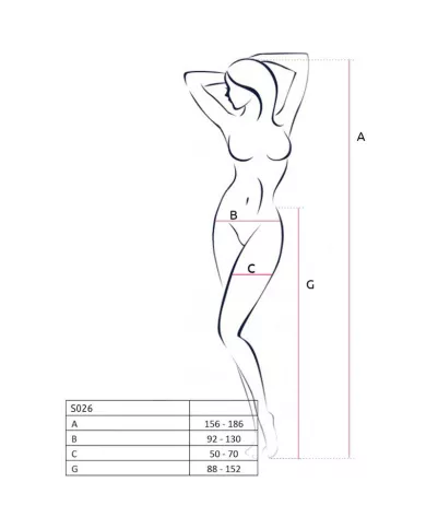 PASSION - S026 BAS BLANCS AVEC JARRETIÈRE TAILLE UNIQUE