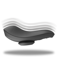 BLACK&SILVER - CULOTTE VIBRANTE RECHARGEABLE EN SILICONE PRESTON NOIRE