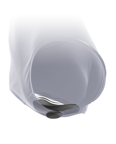 BLACK&SILVER - CULOTTE VIBRANTE RECHARGEABLE EN SILICONE PRESTON NOIRE