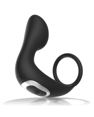 BLACK&SILVER - MASSEUR ANAL TÉLÉCOMMANDE RECHARGEABLE SILICONE NOIR