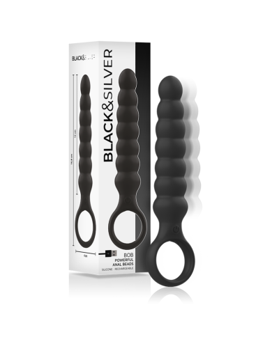 BLACK&SILVER - DILATATEUR ANAL PUISSANT EN SILICONE BOB