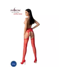 PASSION - S028 BAS ROUGES AVEC JARRETIÈRE TAILLE UNIQUE PASSION - S028 BAS ROUGES AVEC JARRETIÈRE TAILLE UNIQUE