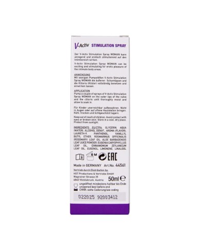 HOT - V-ACTIV SPRAY STIMULANT POUR FEMME 50 ML