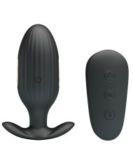 PRETTY LOVE - VIBRATEUR ANAL RECHARGEABLE KELLY PLUG NOIR