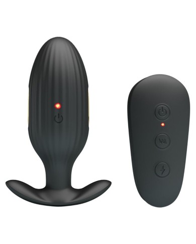 PRETTY LOVE - VIBRATEUR ANAL RECHARGEABLE KELLY PLUG NOIR