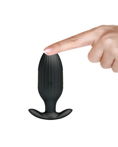 PRETTY LOVE - VIBRATEUR ANAL RECHARGEABLE KELLY PLUG NOIR