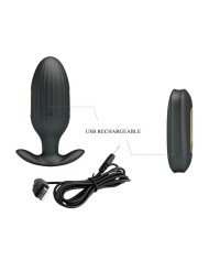 PRETTY LOVE - VIBRATEUR ANAL RECHARGEABLE KELLY PLUG NOIR