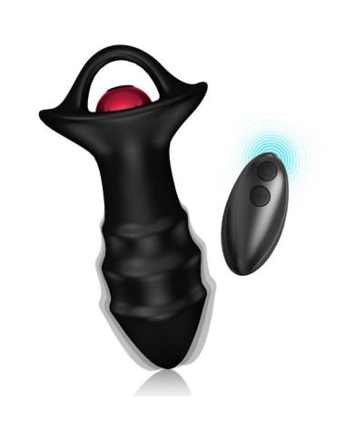ARMONY - VIBRATEUR À DOIGTS KYLIN ET TÉLÉCOMMANDE DE PLUG ANAL NOIR