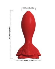 ARMONY - VIBRATEUR ROSE & PLUG ANAL PETITE TÉLÉCOMMANDE ROUGE