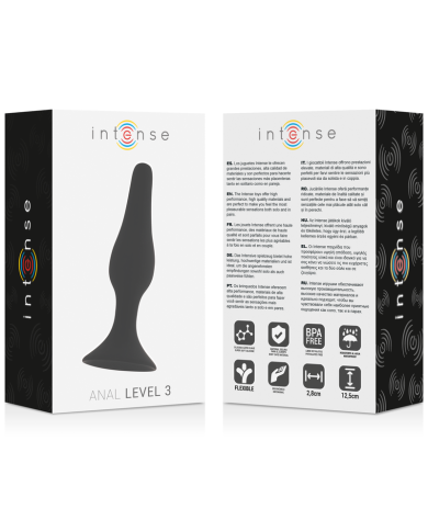 INTENSE - ANAL NIVEAU 3 12,5CM NOIR
