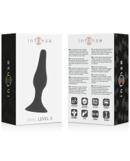 INTENSE - ANAL NIVEAU 3 12,5CM NOIR