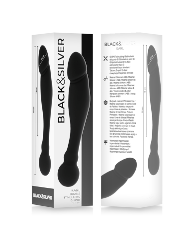 BLACK&SILVER - GODE STIMULANT KARL G-POINT 18 CM