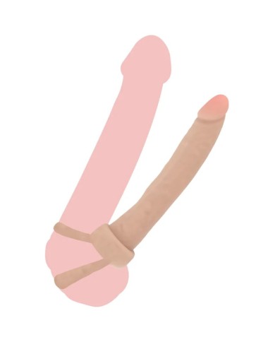 GET REAL - PÉNÉTRATEUR ANAL EN SILICONE DOUBLE TROUBLE 16 CM