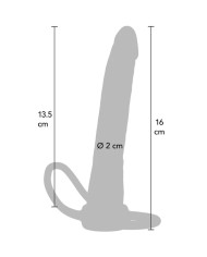 GET REAL - PÉNÉTRATEUR ANAL EN SILICONE DOUBLE TROUBLE 16 CM