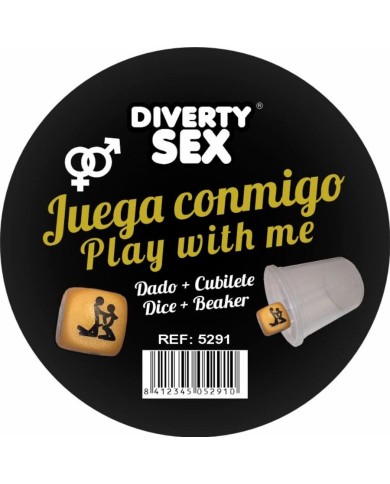 DIABLO PICANTE - DÉ DUR DORÉ AVEC POSITIONS ET CUBE