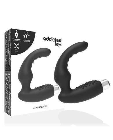 ADDICTED TOYS - VIBRATEUR PROSTATIQUE RECHARGEABLE MODÈLE 2 - NOIR