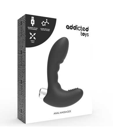 ADDICTED TOYS - VIBRATEUR PROSTATIQUE RECHARGEABLE MODÈLE 4 - NOIR