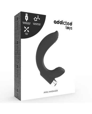 ADDICTED TOYS - VIBRATEUR PROSTATIQUE RECHARGEABLE MODÈLE 7 - NOIR