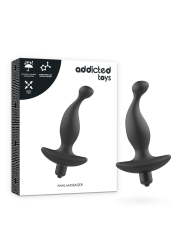 ADDICTED TOYS - MASSEUR ANAL AVEC VIBRATION NOIRE MODÈLE 1