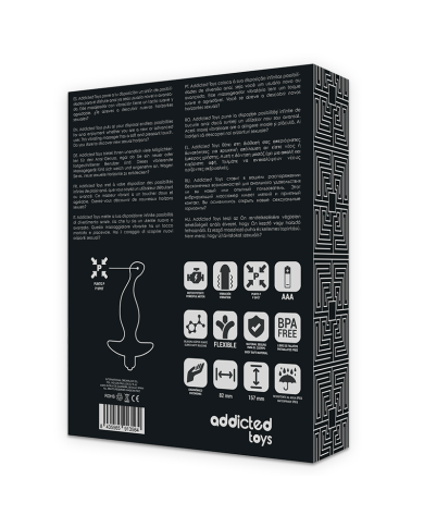 ADDICTED TOYS - MASSEUR ANAL AVEC VIBRATION NOIRE MODÈLE 1