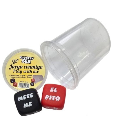 DIABLO PICANTE - JEU DE DÉS VERBE + PARTIE DU CORPS AVEC COUPE