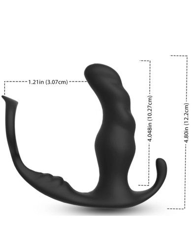 ARMONY - KNIGHT VIBRATEUR ANAL PROSTATE & ANNEAU TÉLÉCOMMANDE NOIR