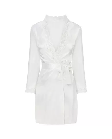 LIVCO CORSETTI FASHION - JACQUELINE LC 90249 ROBE DE CHAMBRE + CHEMISE + CULOTTE ECRU S/M