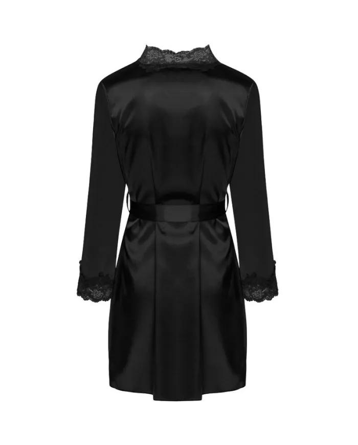 LIVCO CORSETTI FASHION - JACQUELINE LC 90249 ROBE DE CHAMBRE + CHEMISE + CULOTTE NOIR L/XL