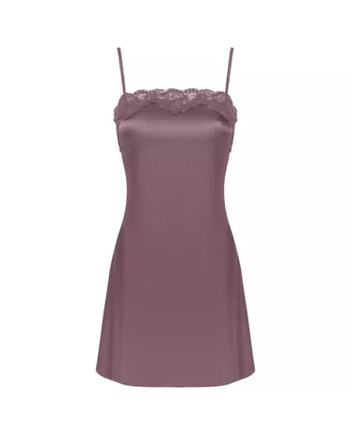 LIVCO CORSETTI FASHION - JACQUELINE LC 90249 ROBE DE CHAMBRE + CHEMISE + CULOTTE VIOLET S/M