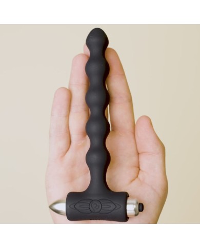ROCKS-OFF - PETITE SENSATIONS PERLES ANAL PLUG VIBRATEUR NOIR