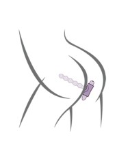 ROCKS-OFF - PETITE SENSATIONS PERLES ANAL PLUG VIBRATEUR NOIR