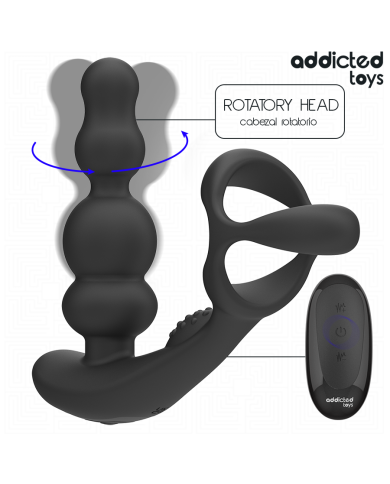 ADDICTED TOYS - MASSEUR DE PROSTATE ROTATIF À TÉLÉCOMMANDE
