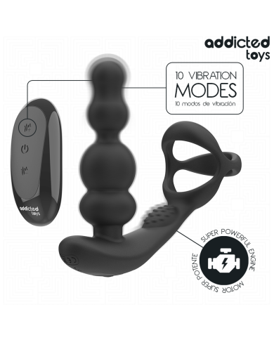 ADDICTED TOYS - MASSEUR DE PROSTATE ROTATIF À TÉLÉCOMMANDE